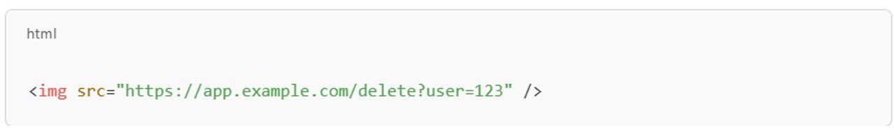 Image tags triggering GET requests