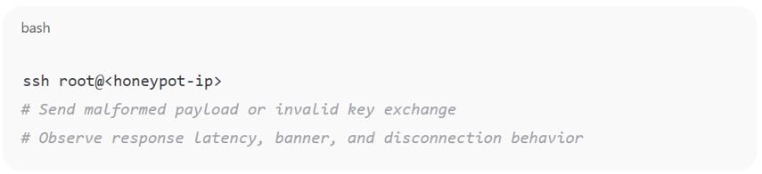 Attacker testing interaction depth Attacker testing interaction depth