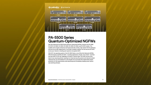 PA-5500 Series Quantum-Optimized NGFWs
