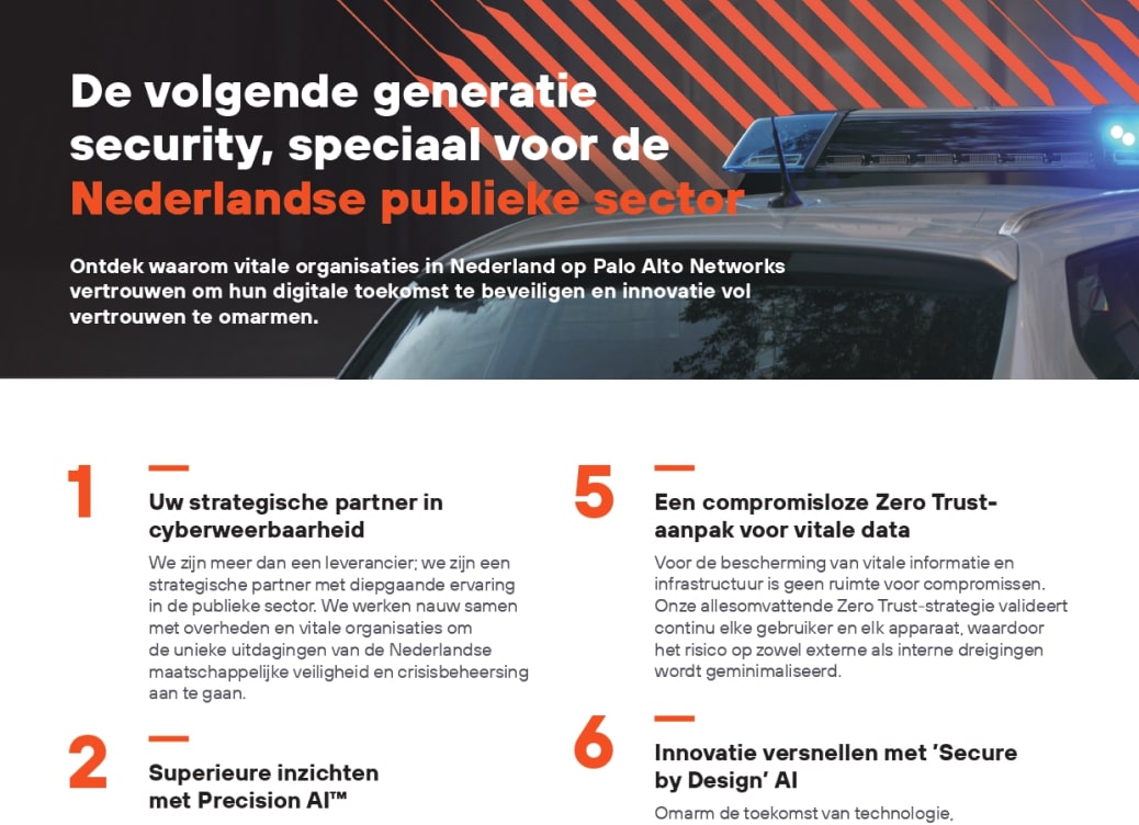 De volgende generatie security, speciaal voor de Nederlandse publieke sector