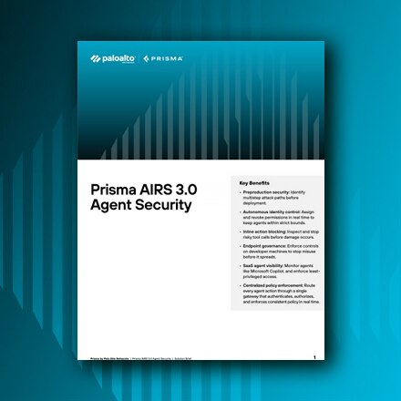 Prisma AIRS Agent Security datasheet