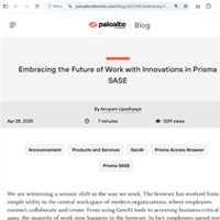 Embracing the Future of Work with Innovations in Prisma SASE