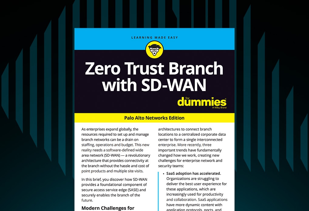 Zero Trust Branch with SD-WAN For Dummies