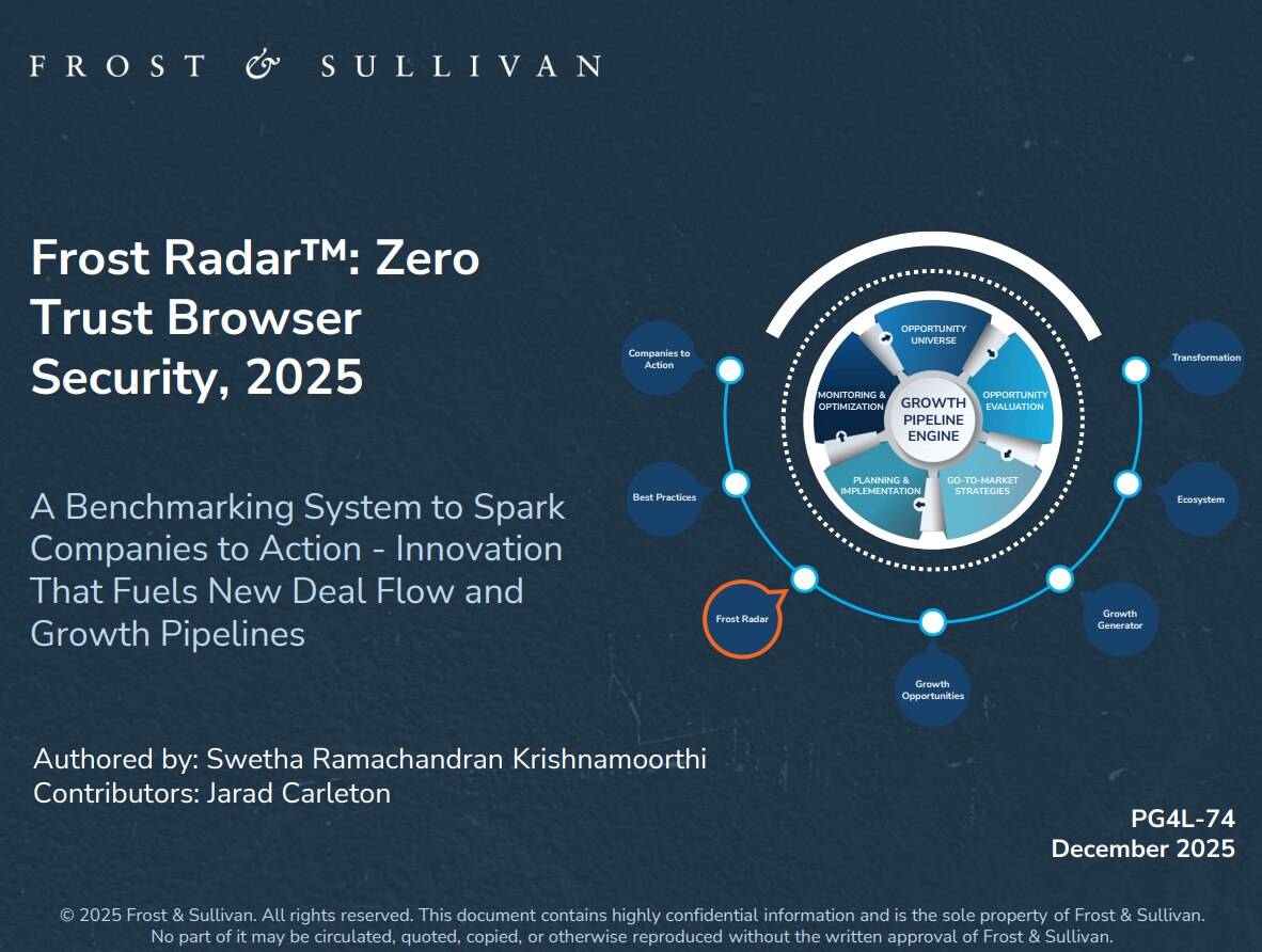 Frost Radar™: Global Zero Trust Browser Security (ZTBS) Market 2025