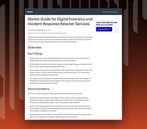 Gartner<sup>®</sup> Market Guide for DFIR retainer services