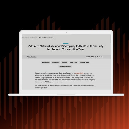 Palo Alto Networks Named Company to Beat in AI Security for Second Consecutive Year